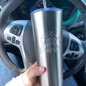 Brand new 24 oz silver stainless tumbler